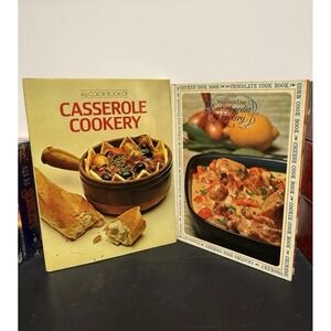 Vintage Cookbook Lot of 2 – Woman's Day Encyclopedia + Casserole Cookery